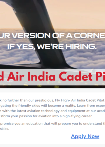 Air India Cadet Pilot Programme