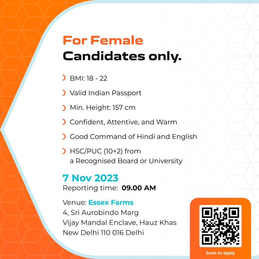 Air India Express Cabin Crew Hiring 2023