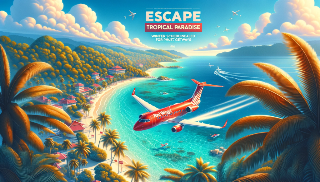 Design-an-advertisement-banner-for-Red-Wings-winter-flight-schedule-to-Phuket.-The-banner-is-vibrant-and-tropical-featuring-Red-Wings