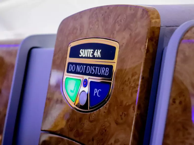 Emirates A380 Buttons