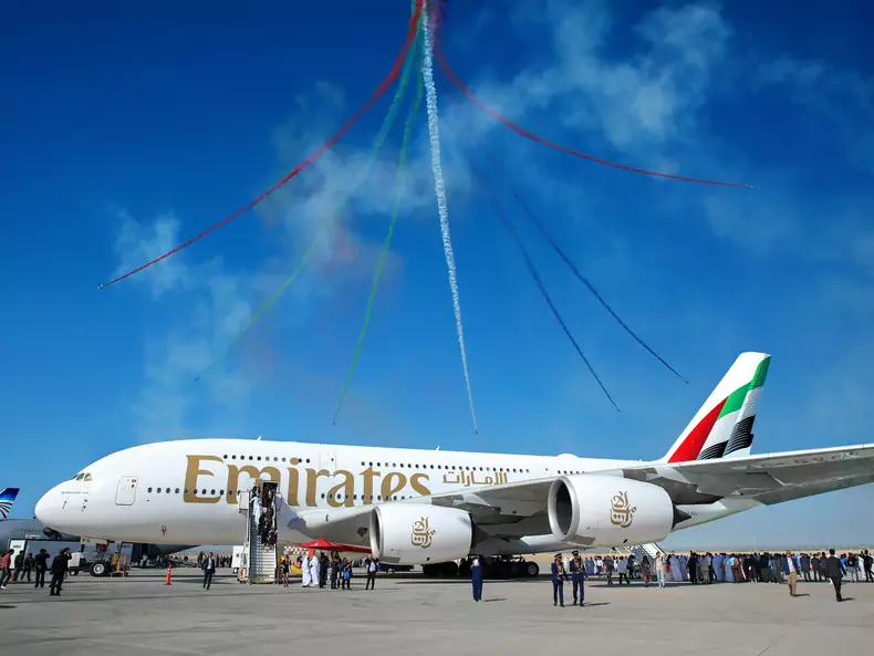 Emirates A380 Colourful