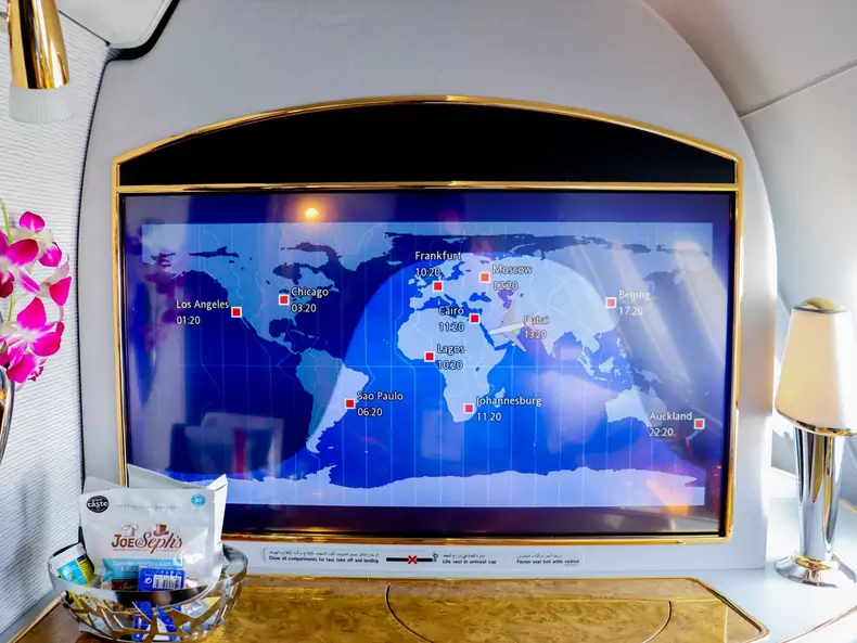 Emirates A380 Seat Display