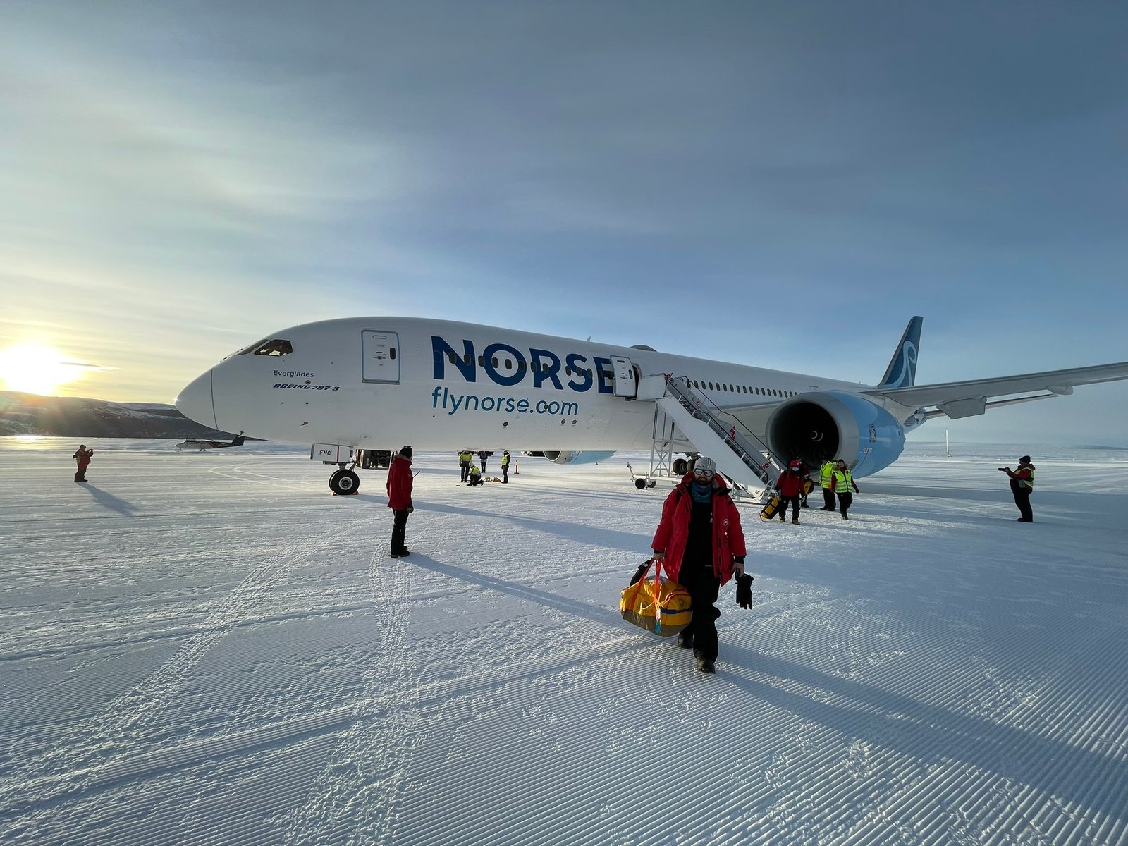 Norse Atlantic Airways Landing in Antarctica