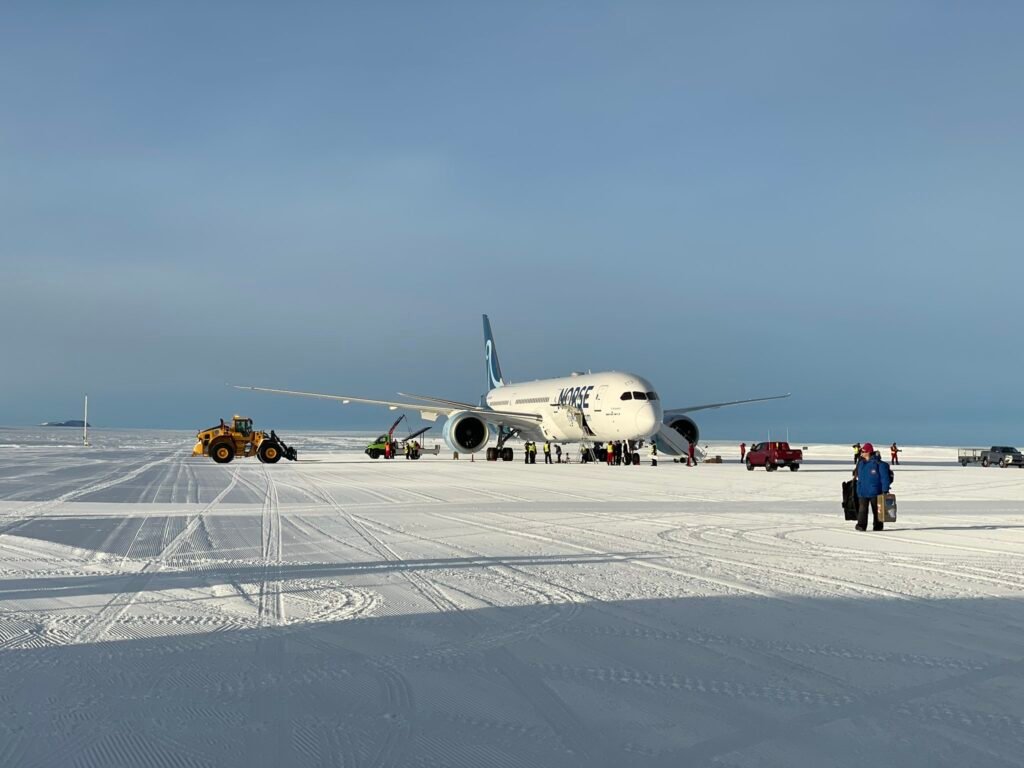 Norse Atlantic Airways Landing in Antarctica