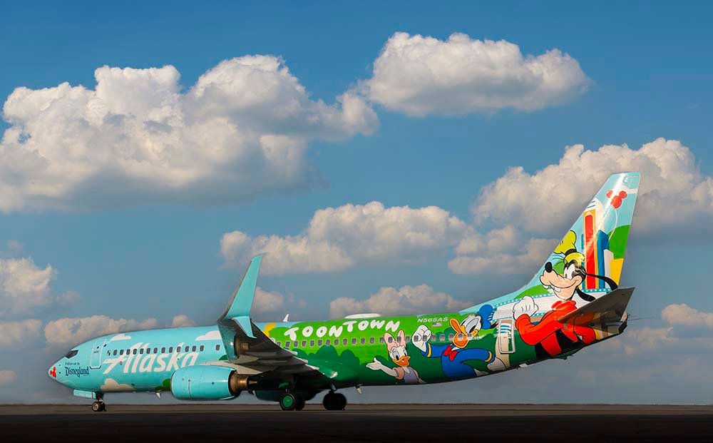 Alaska Airlines Mickeys Toontown Livery Launch