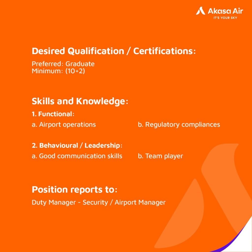 Akasa Air Hiring Customer Service Officers and Executives Apply Now