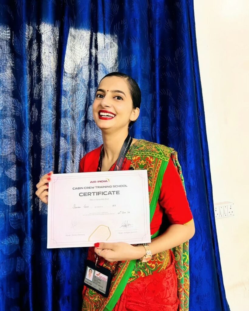 Sonica Joshi Air India Cabin Crew