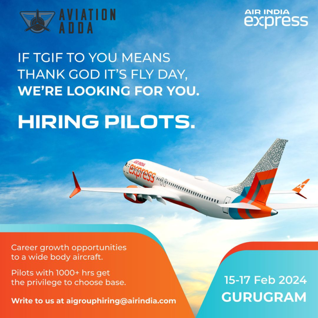 Air India Express Pilot Walk-in Interviews for B737 Pilots in Gurugram