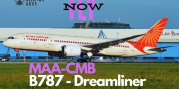 Air India B787 India to Colombo